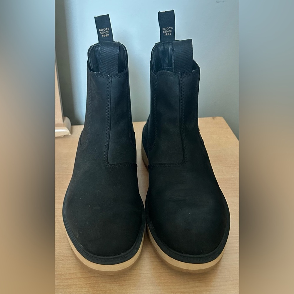 Sorel Black Suede Hi-Line Chelsea Boots